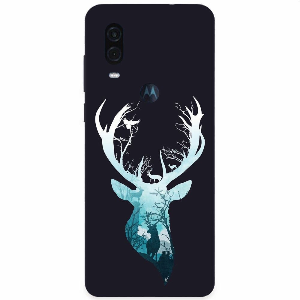 Husa silicon pentru Motorola One Vision, Cerb