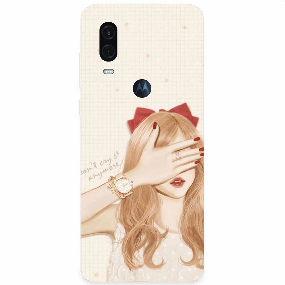 Husa silicon pentru Motorola One Vision, Dont Cry Anymore