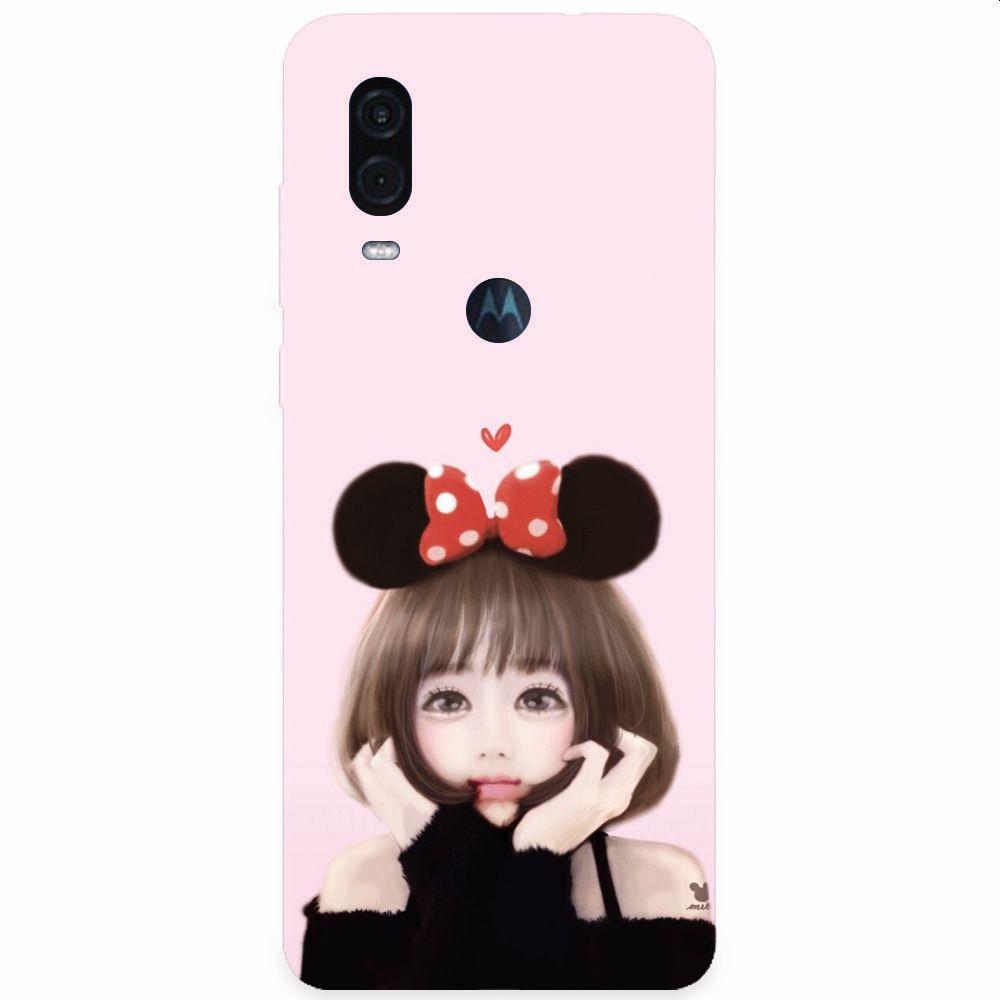Husa silicon pentru Motorola One Vision, Girly 002