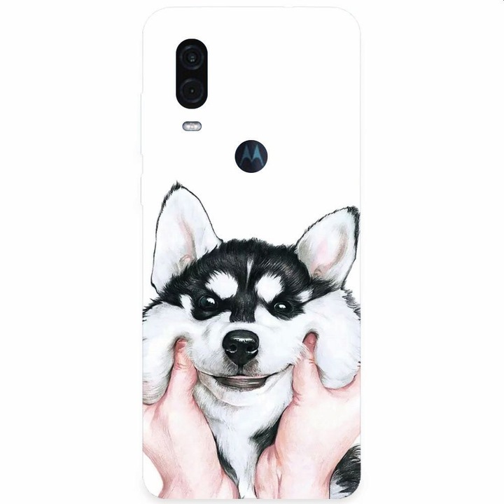 Силиконов калъф за Motorola One Vision, Cute Dog 1