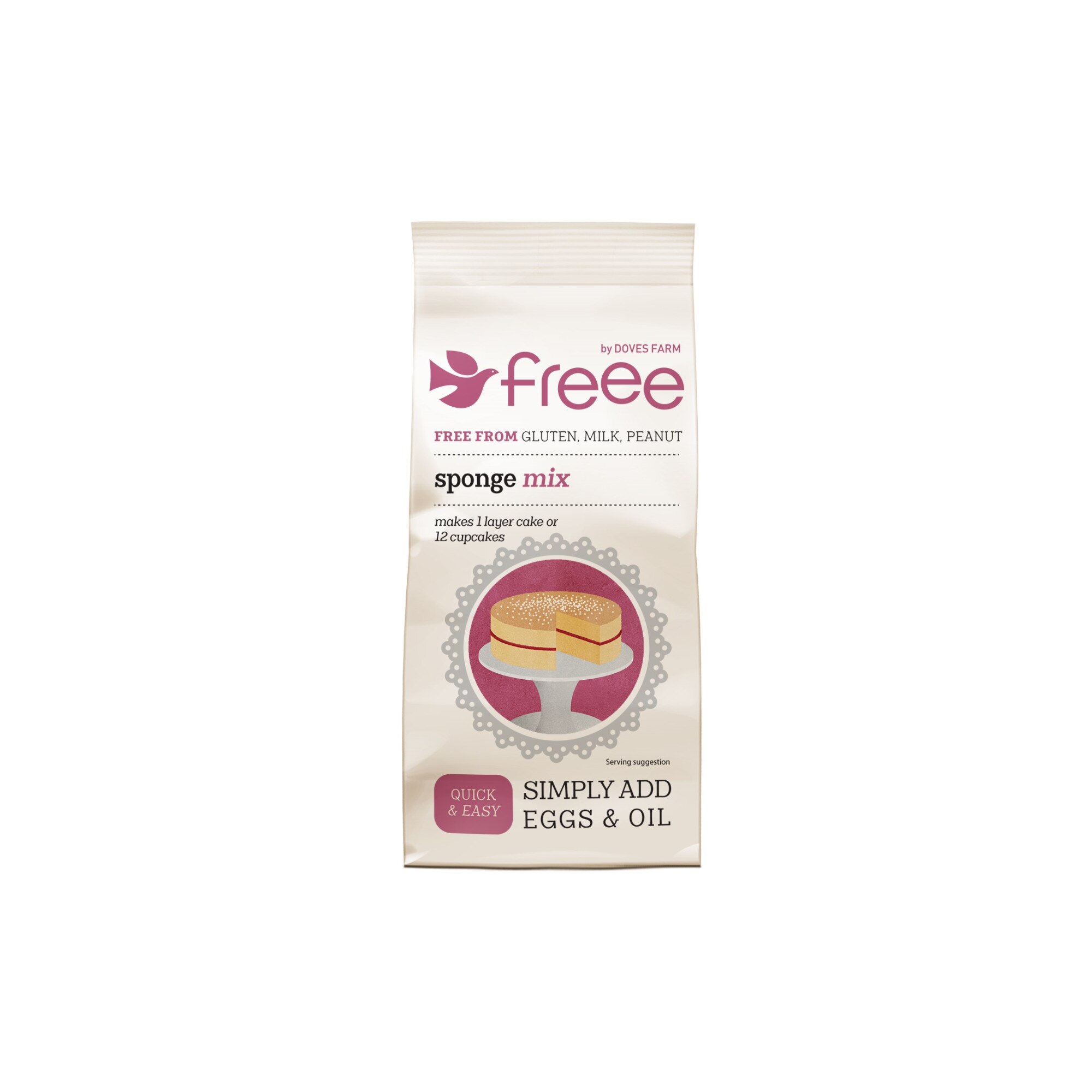 Faina mix pentru pandispan fara gluten si alergeni, kosher 350g, Free by Doves Farm