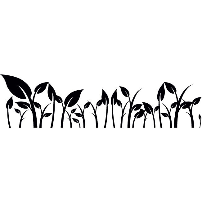 Mai avem nevoie si de iarba! - Sticker Decorativ - Negru - 200 x 53 cm