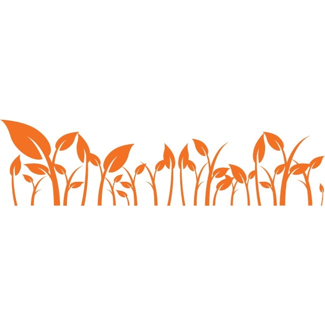 Mai avem nevoie si de iarba! - Sticker Decorativ - Portocaliu - 200 x 53 cm