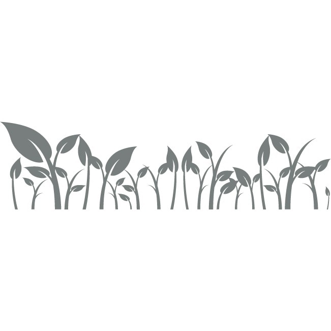 Mai avem nevoie si de iarba! - Sticker Decorativ - Gri Metal - 200 x 53 cm