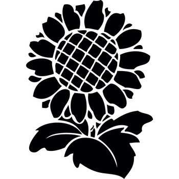Floarea soarelui vesnic fericita - Sticker Decorativ - Negru - 83 x 117 cm Floarea soarelui vesnic fericita - Sticker Decorativ - Negru - 83 x 117 cm
