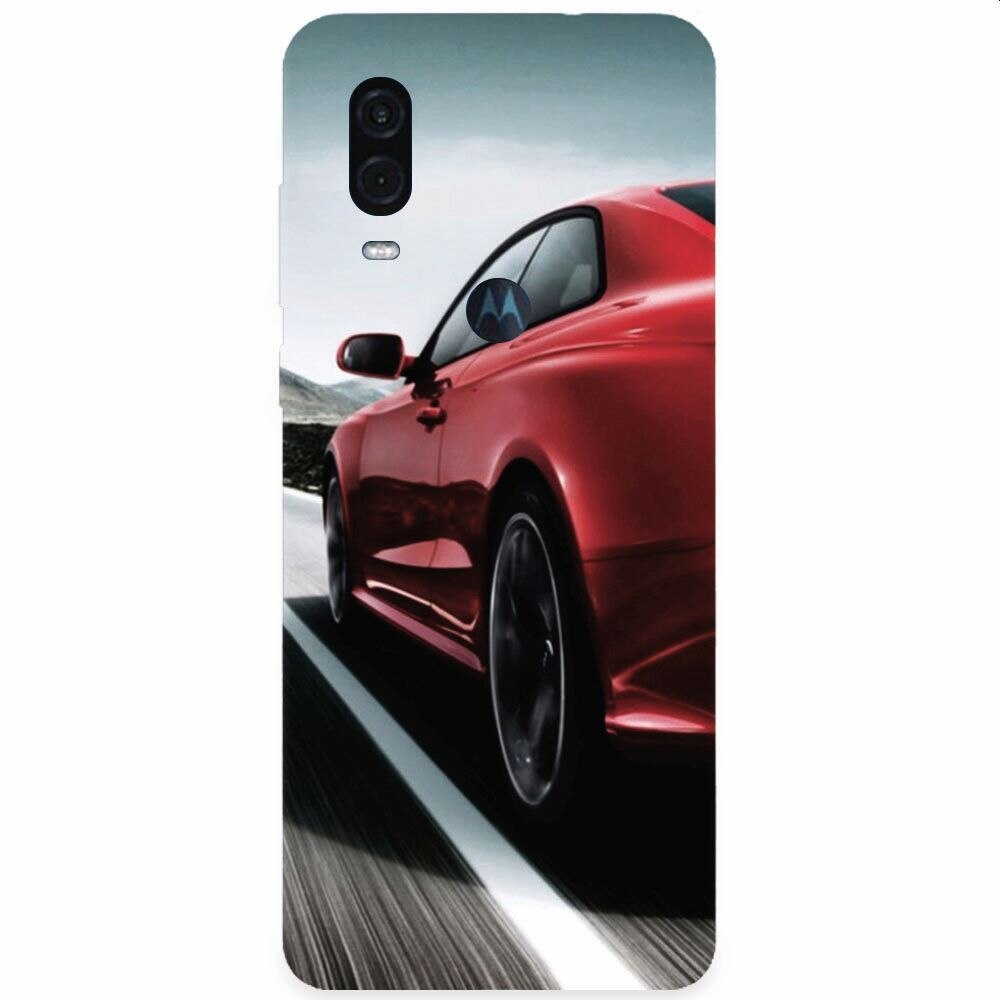 Husa silicon pentru Motorola One Vision, Car On Road