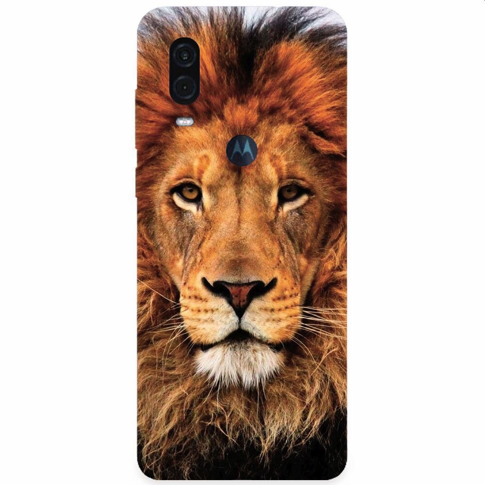 Husa silicon pentru Motorola One Vision, Colorful Lion4