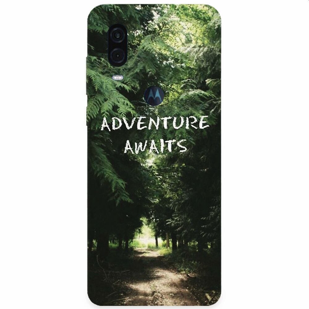 Husa silicon pentru Motorola One Vision, Adventure Awaits Forest