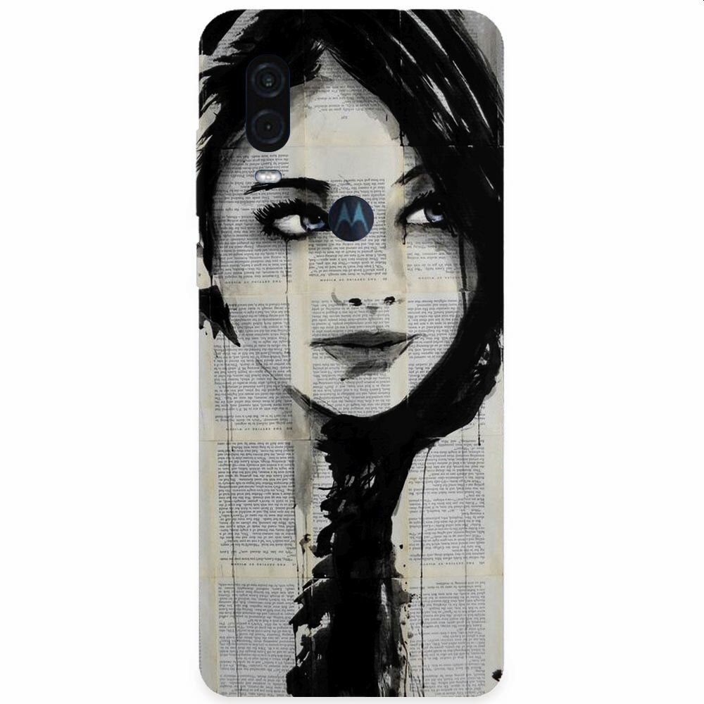 Husa silicon pentru Motorola One Vision, Blue Eyes