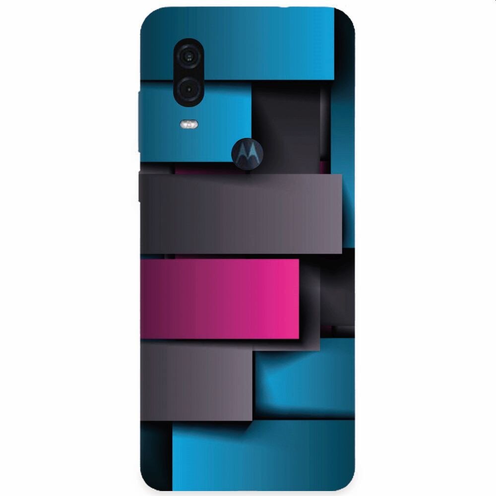 Husa silicon pentru Motorola One Vision, Cool Abstract