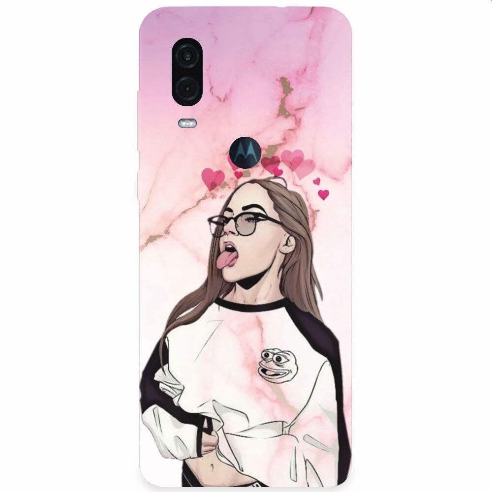 Husa silicon pentru Motorola One Vision, Bad Girl