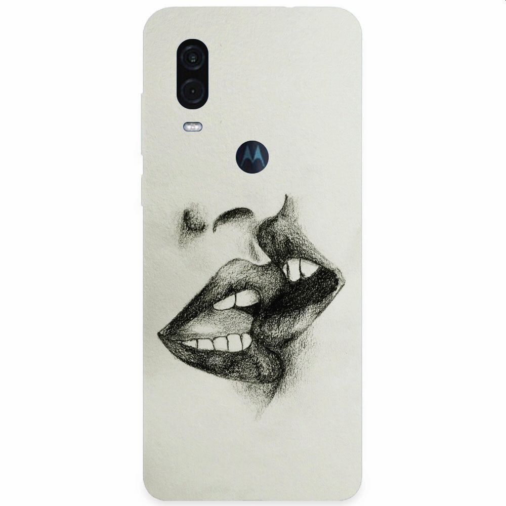 Husa silicon pentru Motorola One Vision, Kiss