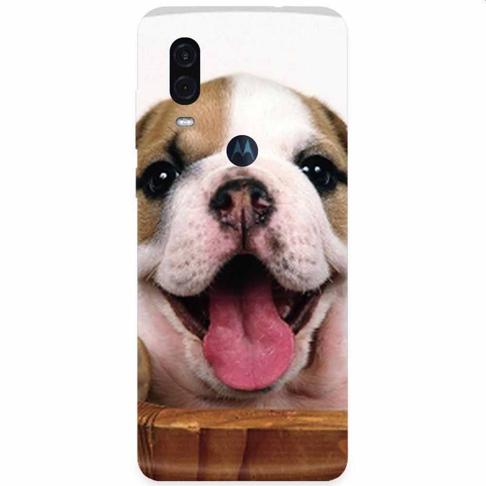 Husa silicon pentru Motorola One Vision, Puppies 002