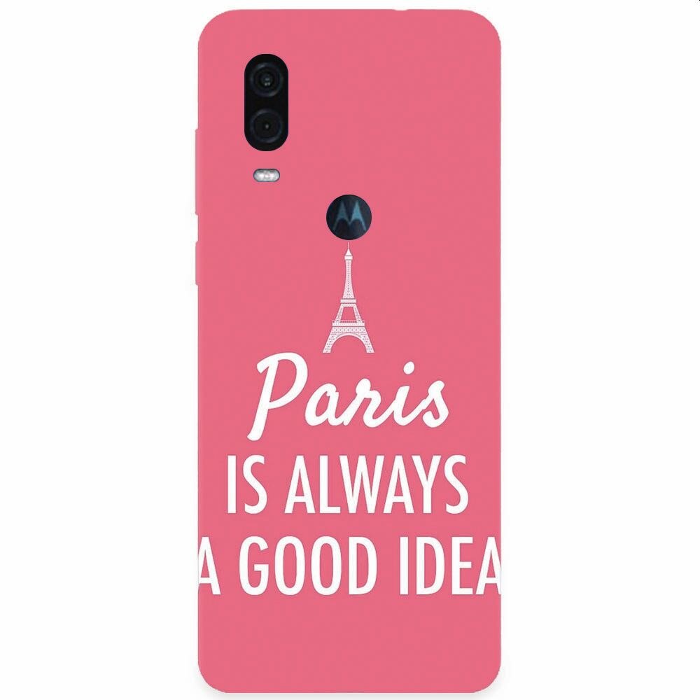 Husa silicon pentru Motorola One Vision, Paris Is Always A Good Idea