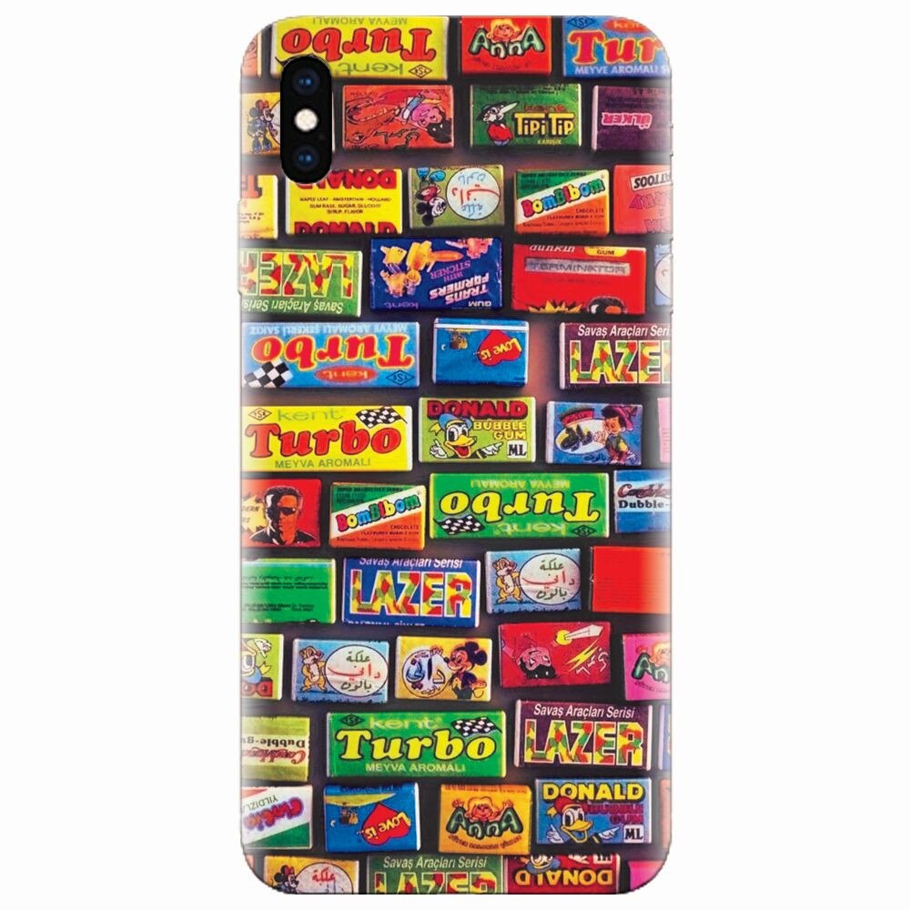 Husa silicon pentru Apple Iphone XS Max, Chewing Gum Turbo