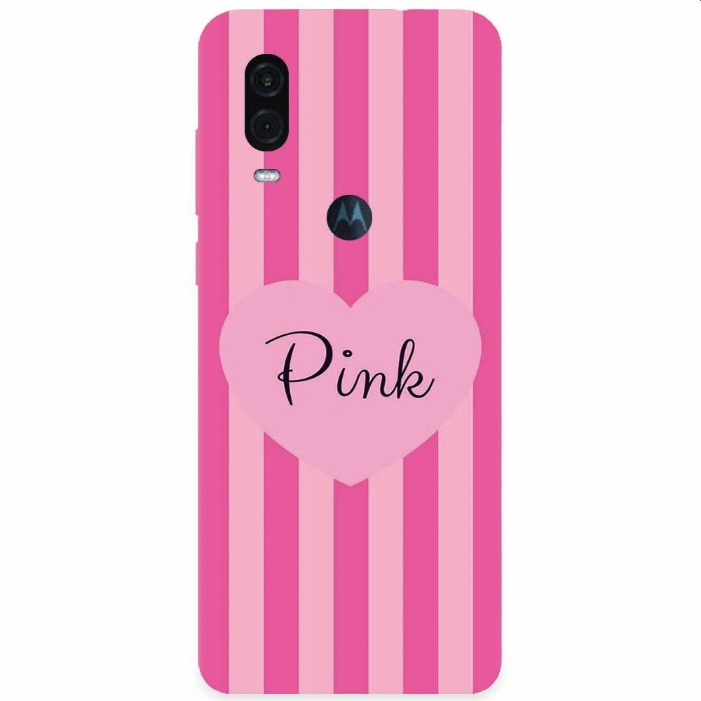 Husa silicon pentru Motorola One Vision, Pink