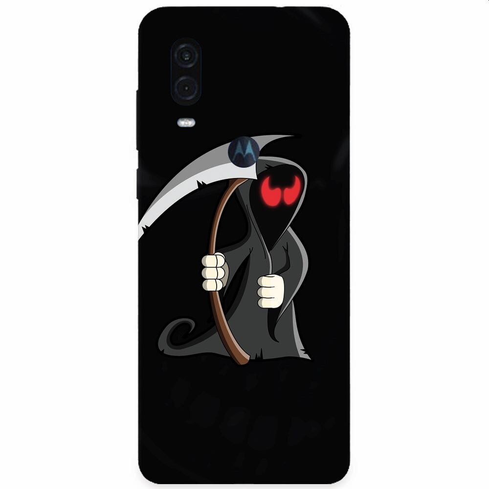 Husa silicon pentru Motorola One Vision, Grim Reaper