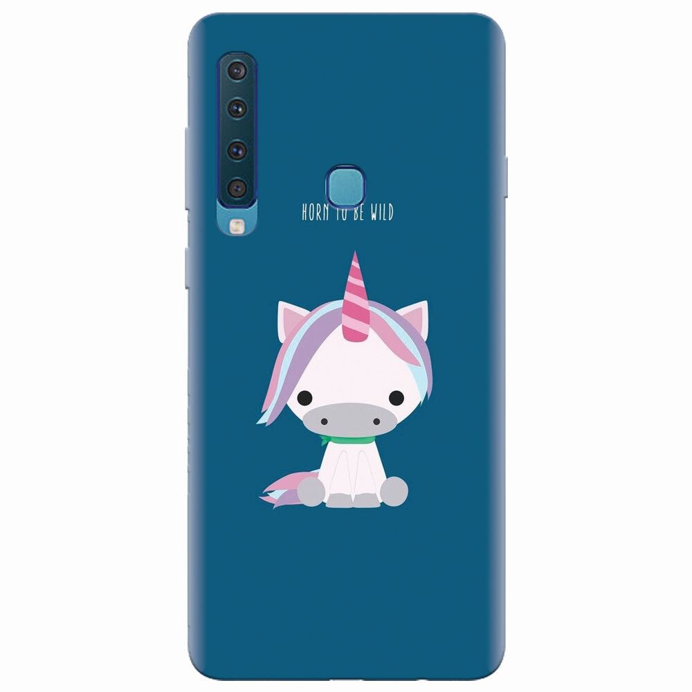 Husa silicon pentru Samsung Galaxy A9 2018, Horn To Be Wild Cute Unicorn