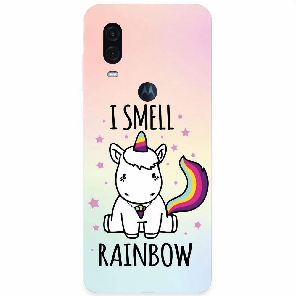 Husa silicon pentru Motorola One Vision, I Smell Rainbow