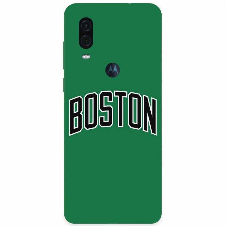 Husa silicon pentru Motorola One Vision, NBA Boston Celtics