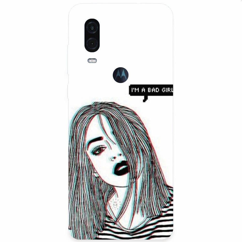 Husa silicon pentru Motorola One Vision, Im A Bad Girl