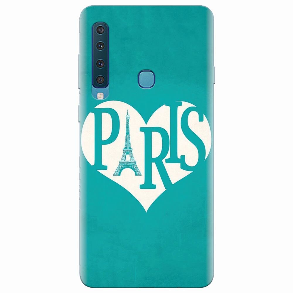 Husa silicon pentru Samsung Galaxy A9 2018, I Love Paris