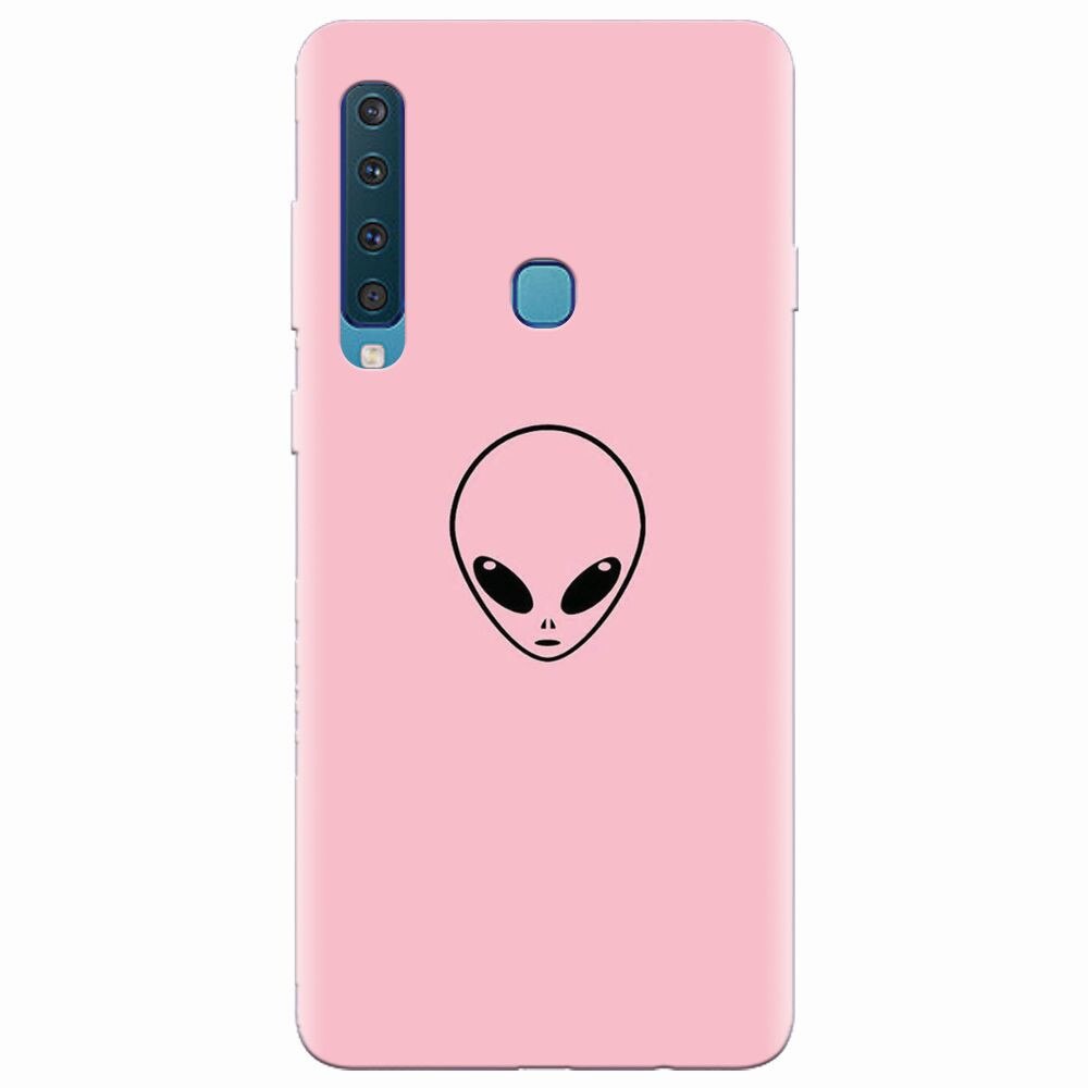 Husa silicon pentru Samsung Galaxy A9 2018, Pink Alien
