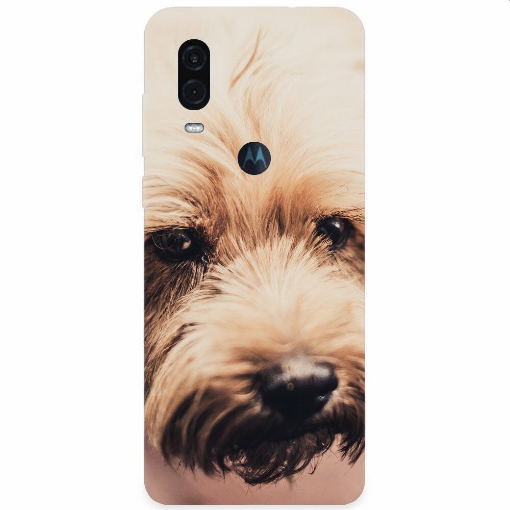 Husa silicon pentru Motorola One Vision, Love Pup