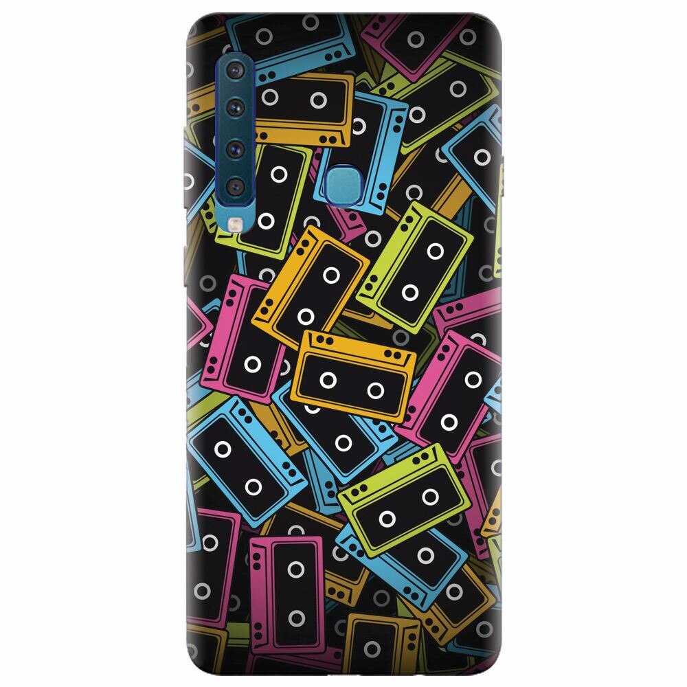 Husa silicon pentru Samsung Galaxy A9 2018, Audio Cassette Color Vector