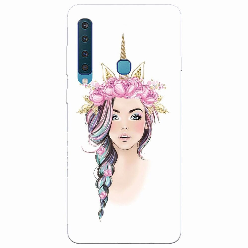 Husa silicon pentru Samsung Galaxy A9 2018, Unicorn Girl