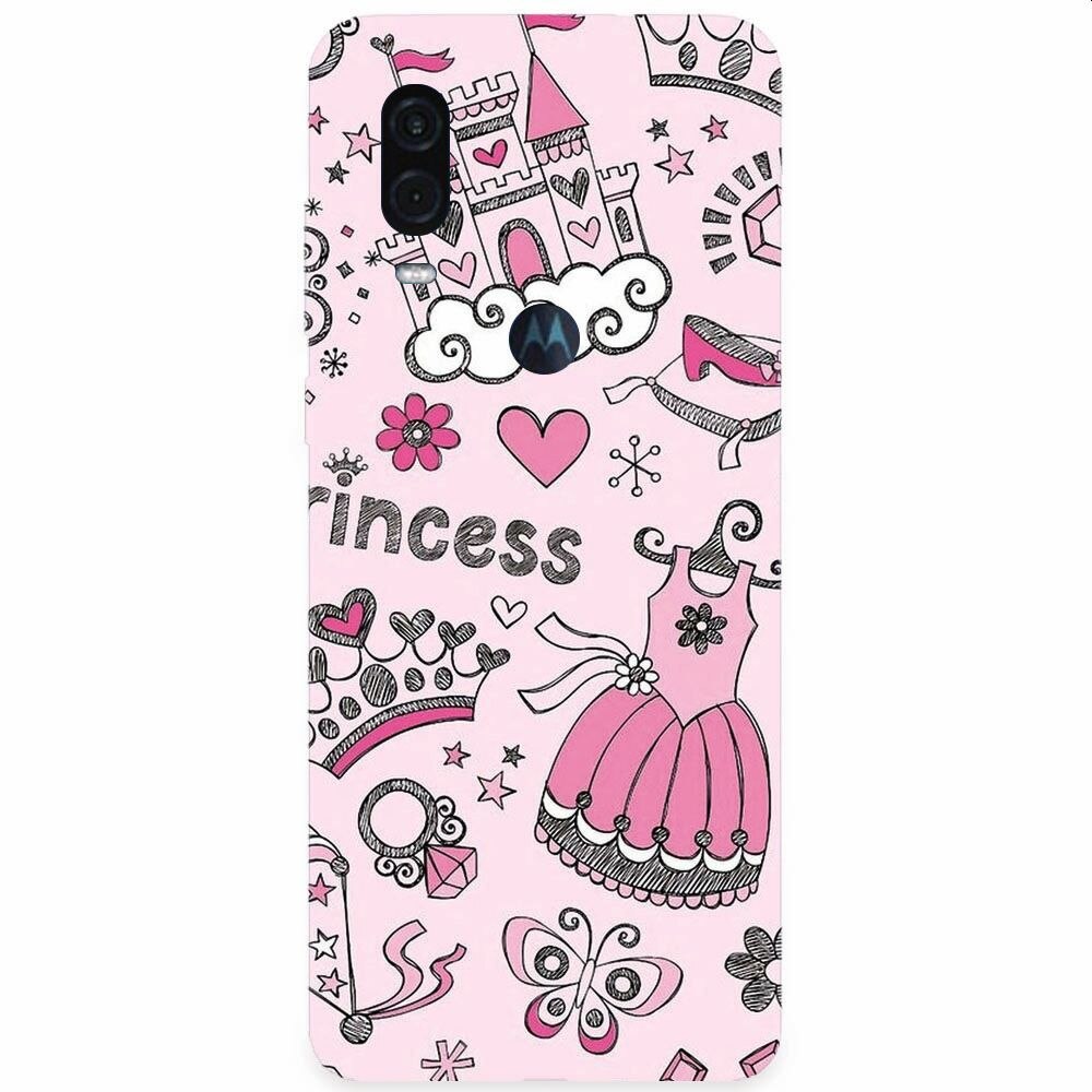 Husa silicon pentru Motorola One Vision, Princess