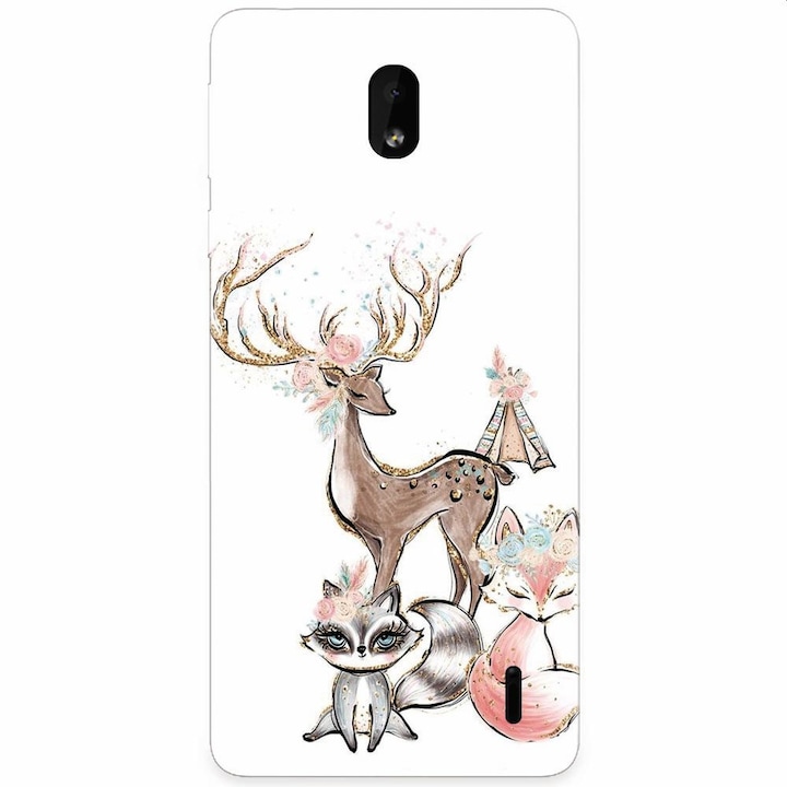 Π‘ΠΈΠ»ΠΈΠΊΠΎΠ½ΠΎΠ² ΠΊΠ΅ΠΉΡ Π·Π° Nokia 1 Plus, Foxs And Deer