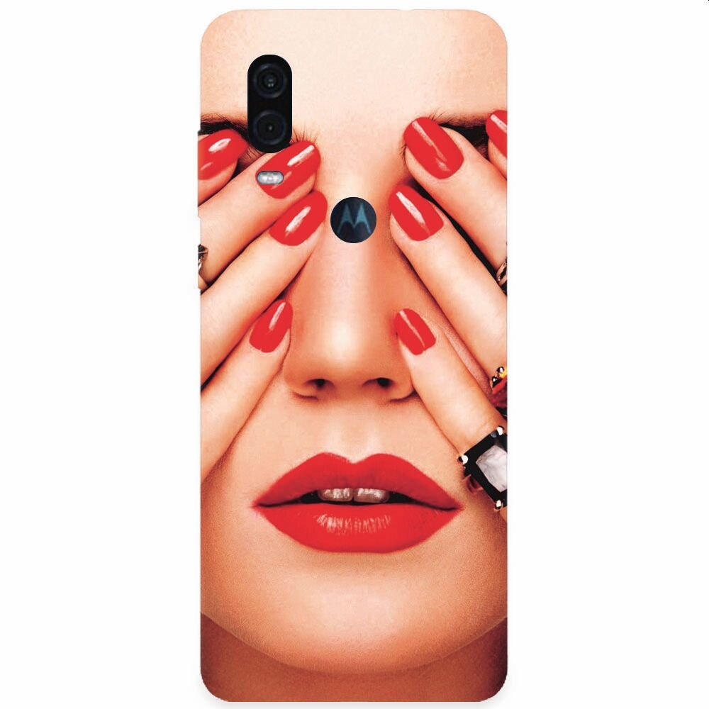 Husa silicon pentru Motorola One Vision, Rings On All Fingers