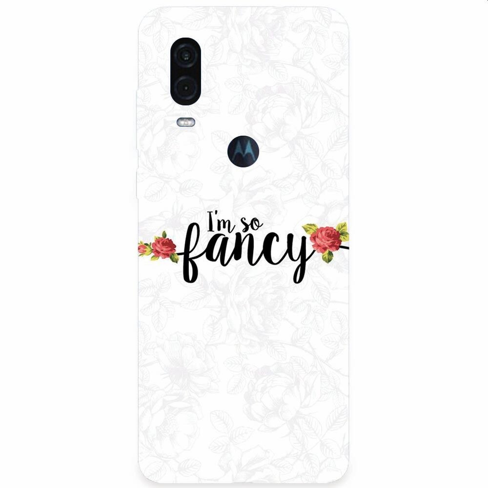 Husa silicon pentru Motorola One Vision, Im So Fancy Floral
