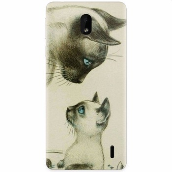 Husa silicon pentru Nokia 1 Plus, Little Cat Husa silicon pentru Nokia 1 Plus, Little Cat