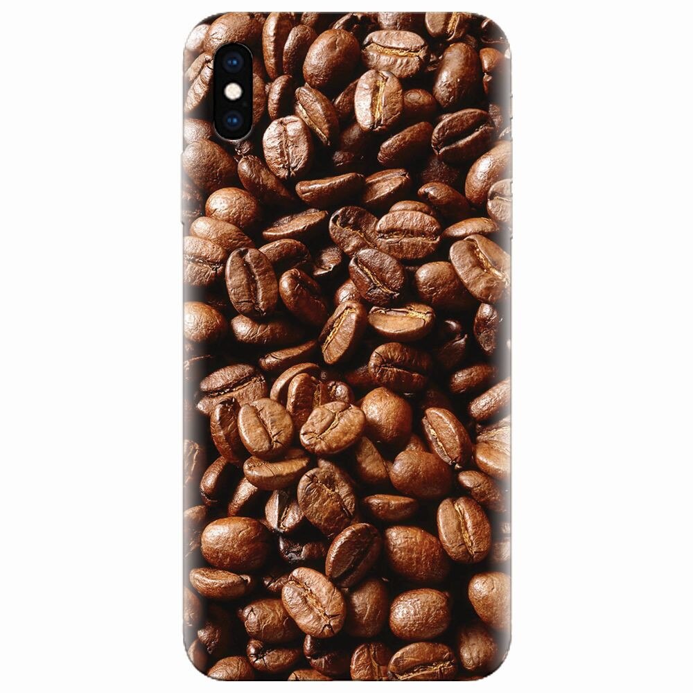 Husa silicon pentru Apple Iphone XS Max, Coffee Beans