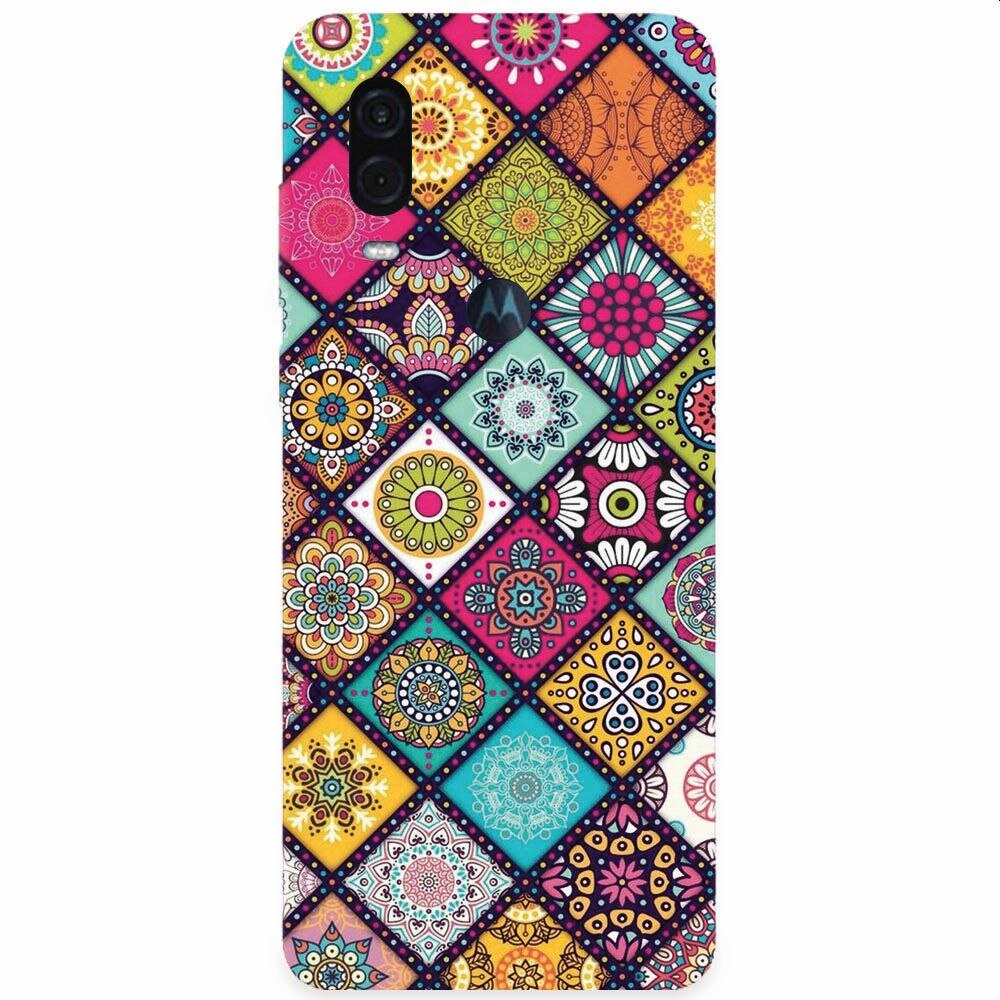 Husa silicon pentru Motorola One Vision, Mandala Pattern