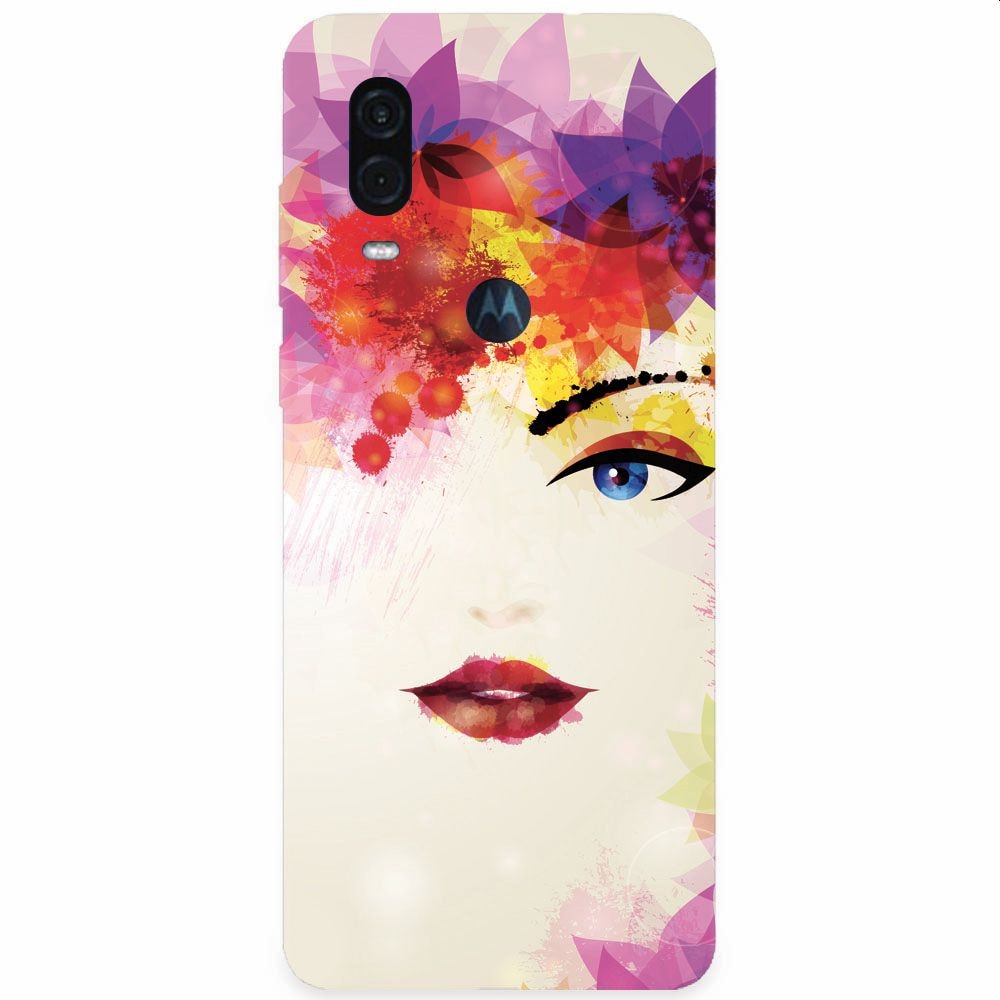 Husa silicon pentru Motorola One Vision, Pretty Face