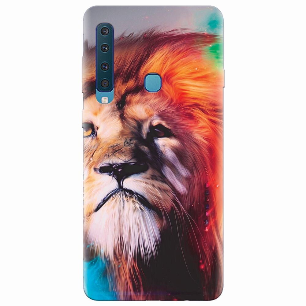 Husa silicon pentru Samsung Galaxy A9 2018, Awesome Art Of Lion