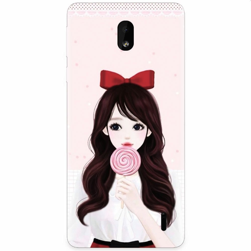 Husa silicon pentru Nokia 1 Plus, Girly 001