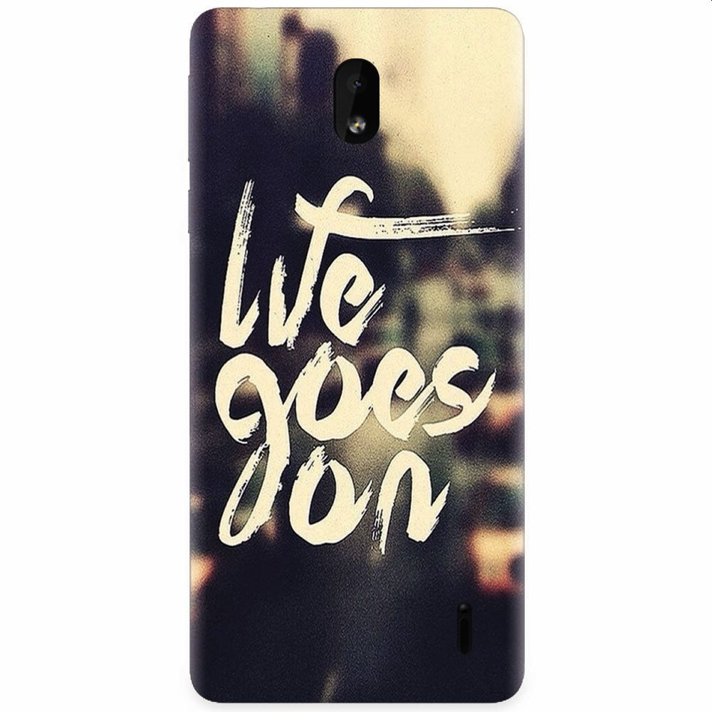 Husa silicon pentru Nokia 1 Plus, Life Goes On