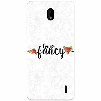 Husa silicon pentru Nokia 1 Plus, Im So Fancy Floral Husa silicon pentru Nokia 1 Plus, Im So Fancy Floral
