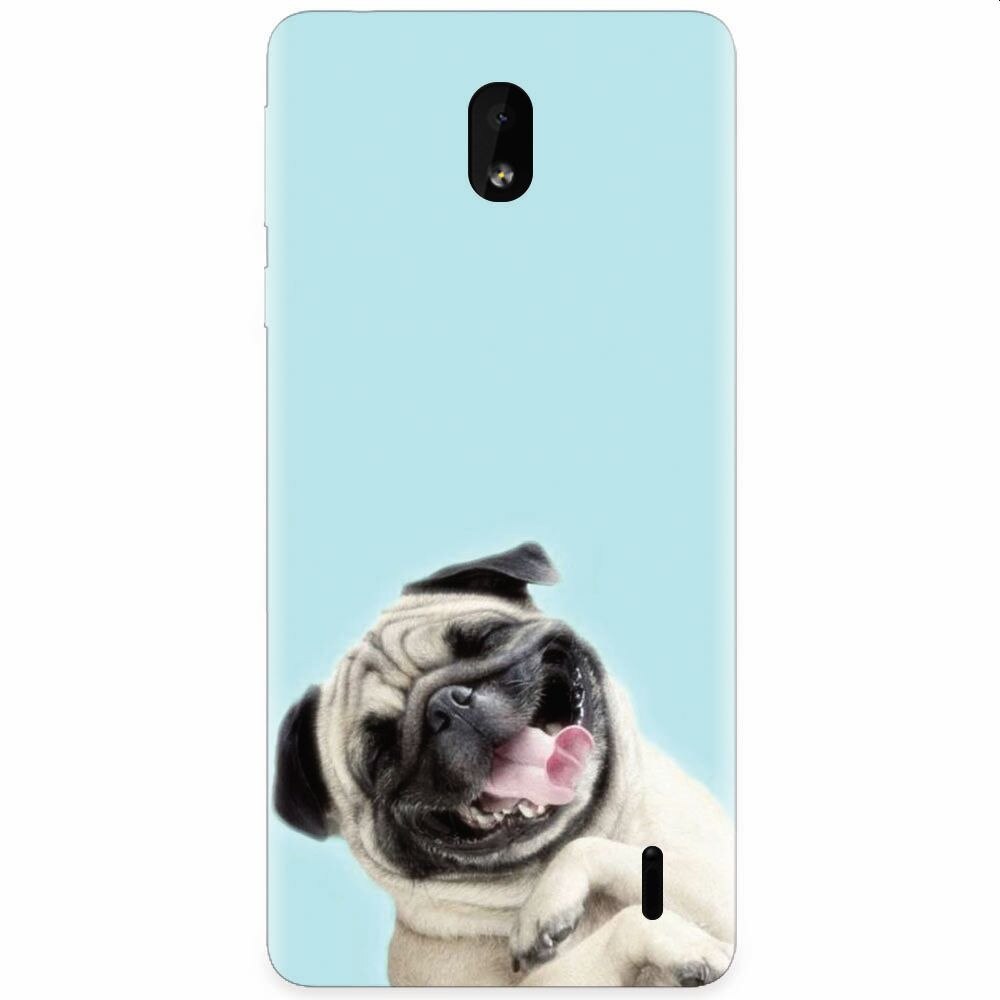 Husa silicon pentru Nokia 1 Plus, Happy Dog
