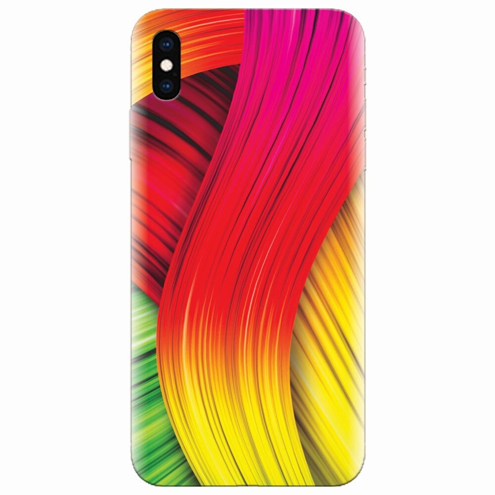 Husa silicon pentru Apple Iphone XS Max, Colorful Abstract