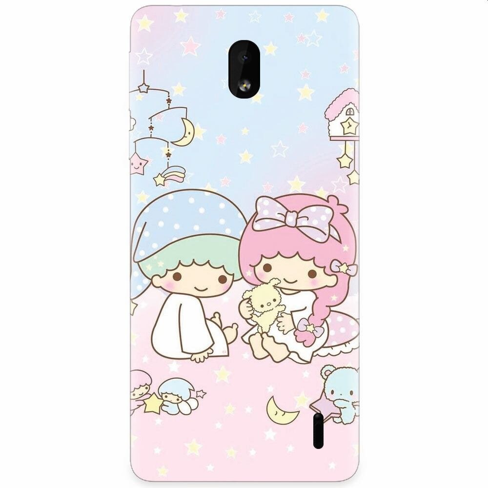 Husa silicon pentru Nokia 1 Plus, Little Twins