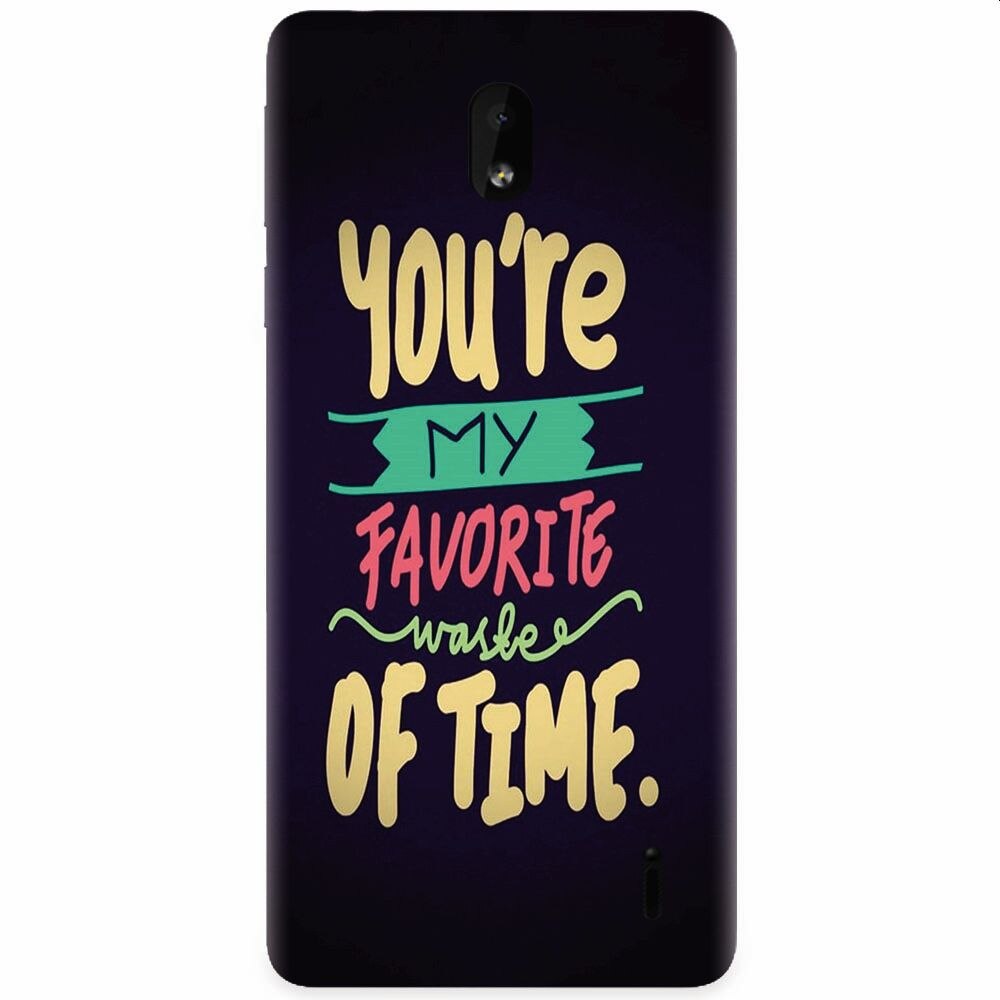 Husa silicon pentru Nokia 1 Plus, My Favorite Waste Of Time