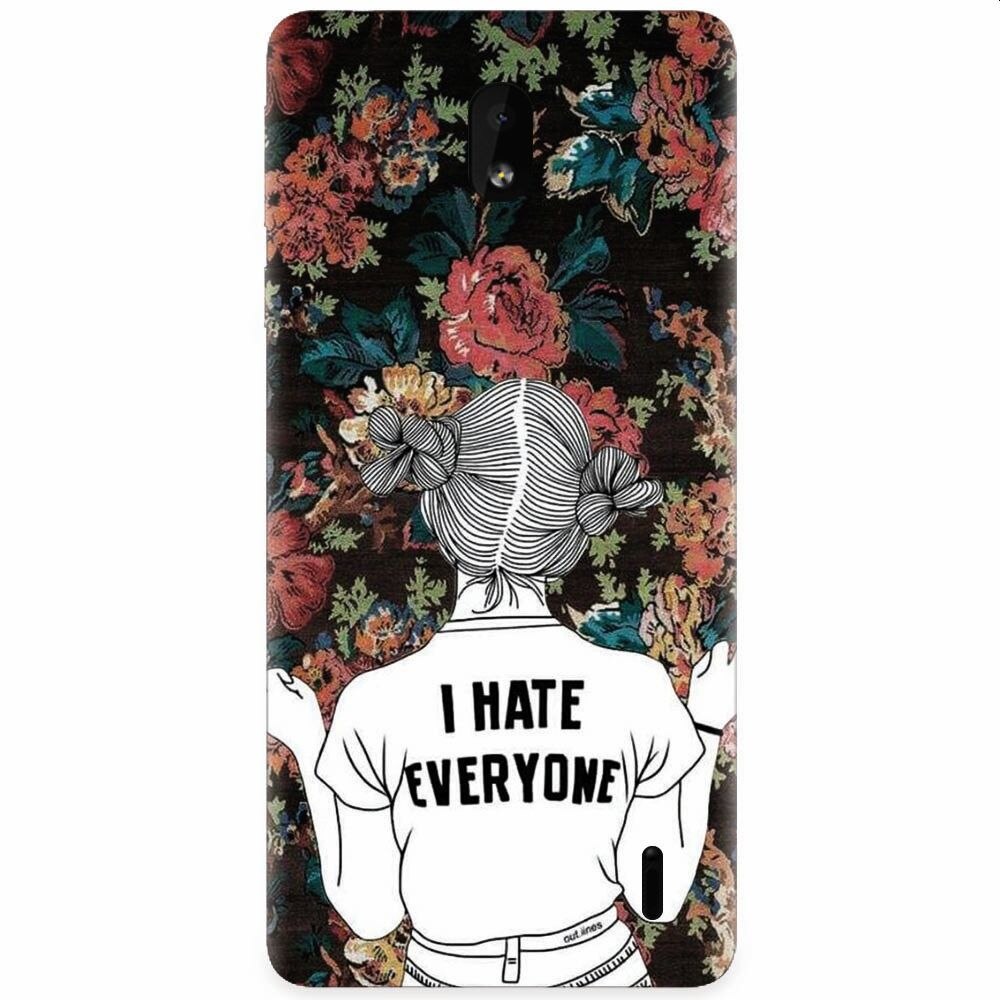 Husa silicon pentru Nokia 1 Plus, I Hate Everyone