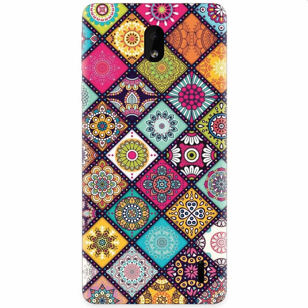 Husa silicon pentru Nokia 1 Plus, Mandala Pattern