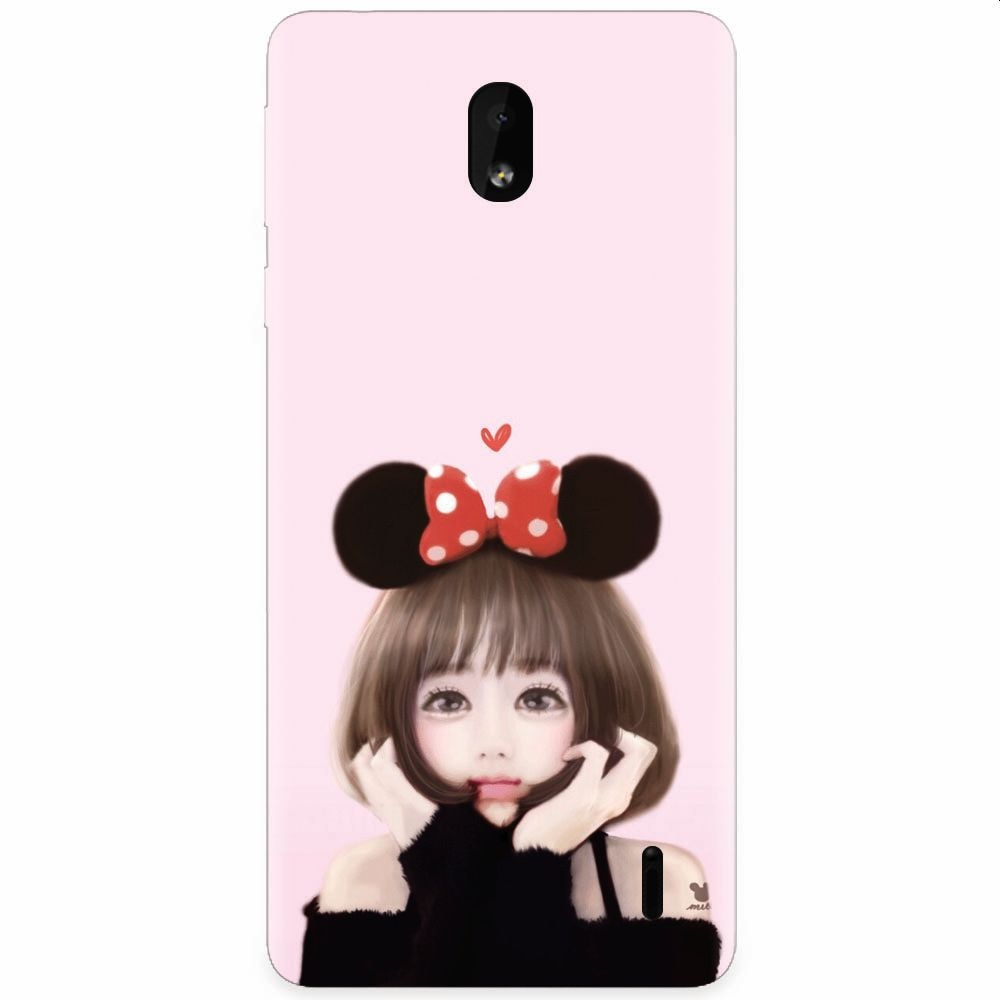 Husa silicon pentru Nokia 1 Plus, Girly 002