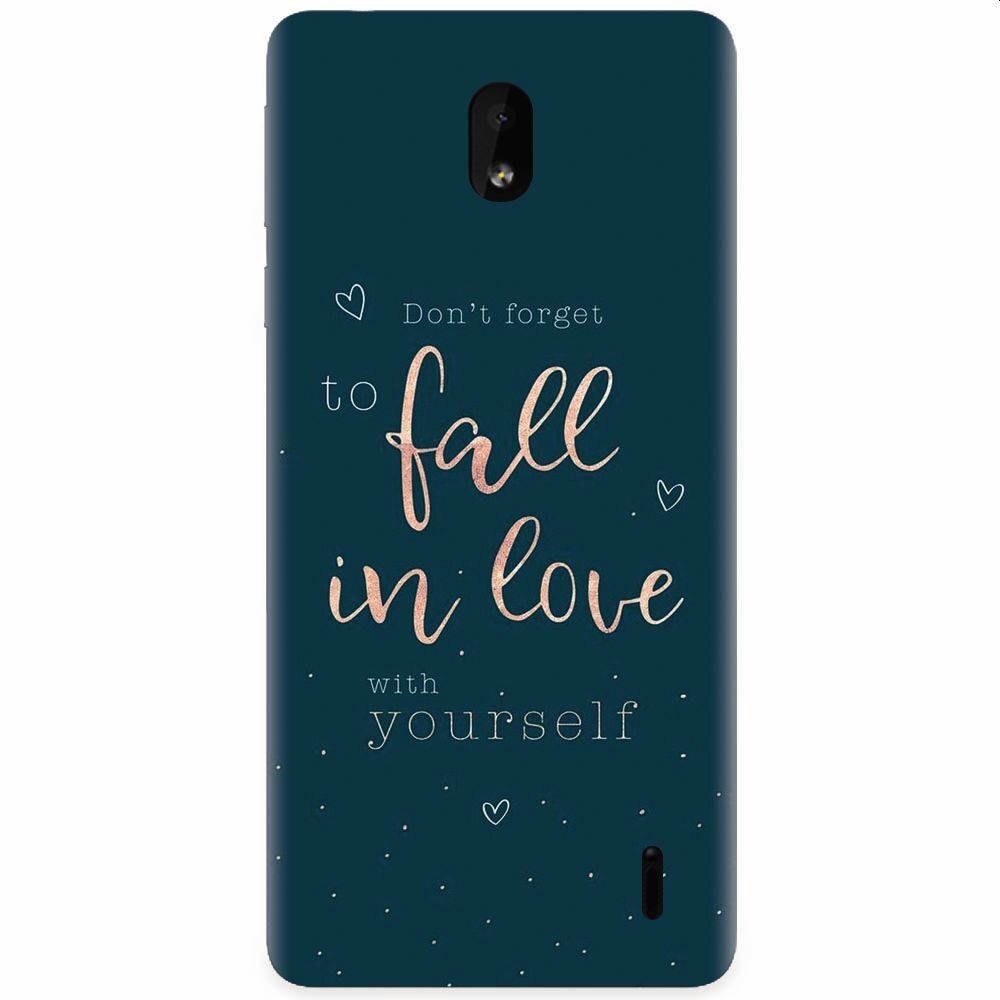 Husa silicon pentru Nokia 1 Plus, Fall In Love